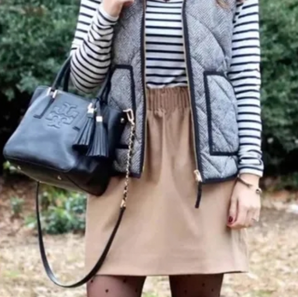 J. Crew Camel Wool Blend Sidewalk Mini Skirt - Size 00